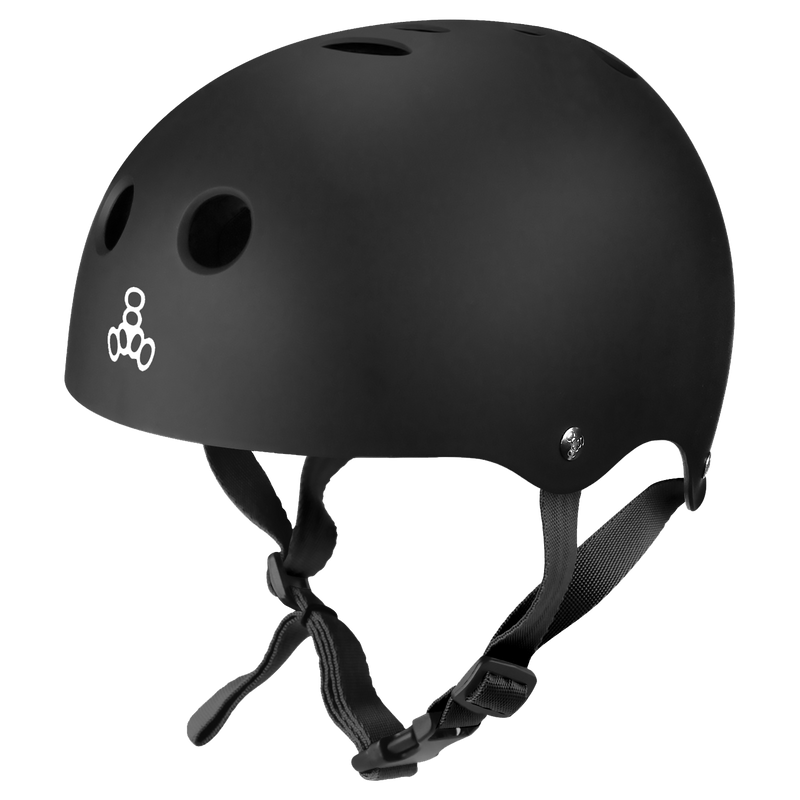 Sweatsaver Halo Water Helmet in Black Matte with White