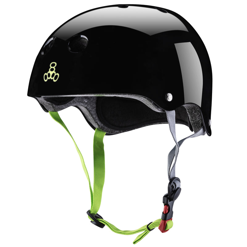 Dual Certified Helmet in Black Glossy with Zest