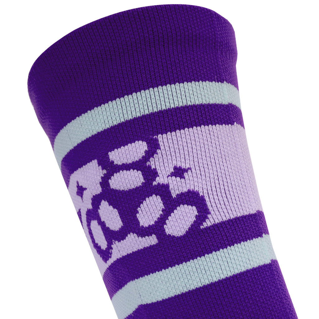 Sock Shinguards - Barbie Patin Signature Edition - Purple Stripe