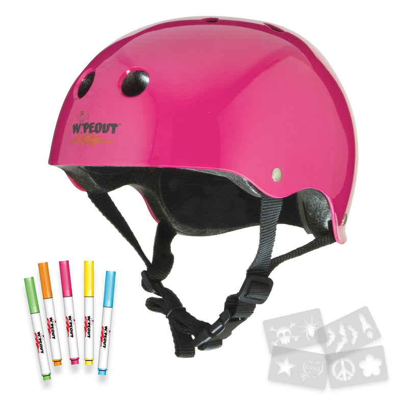 Wipeout™ Dry Erase Helmet in Neon Pink