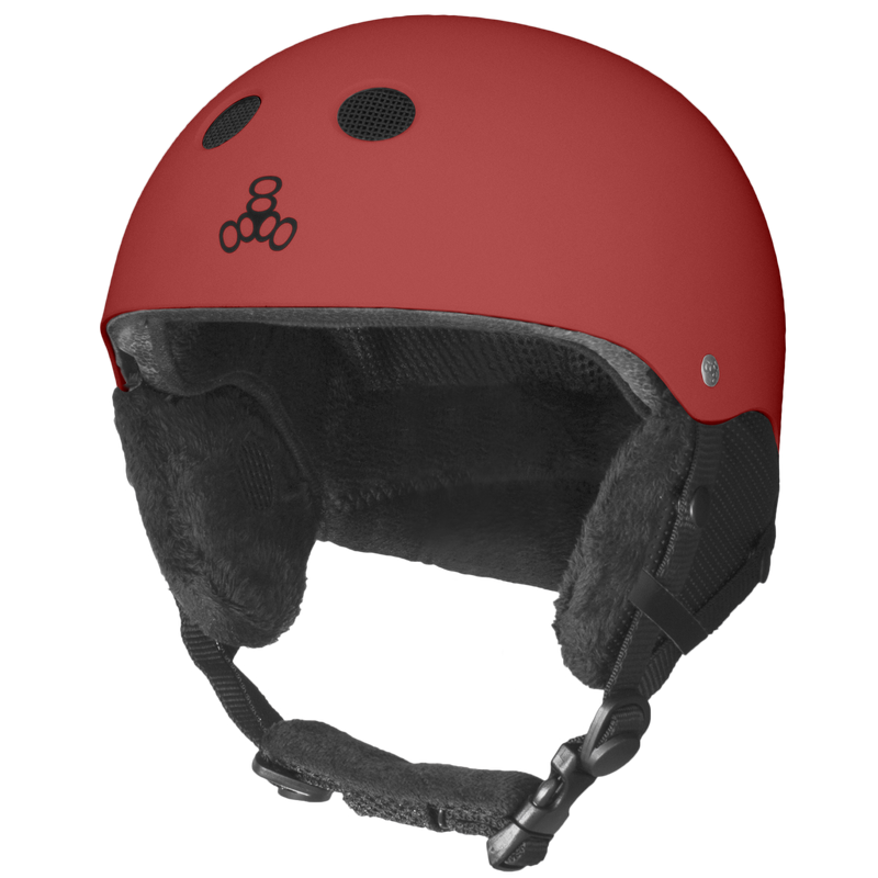 Audio Snow Helmet With Halo Liner in United Red Matte