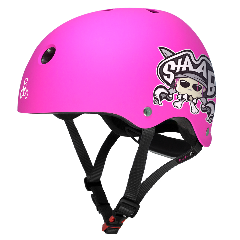 Lil 8 Staab Edition Kids Helmet in Staab Edition - Neon Pink