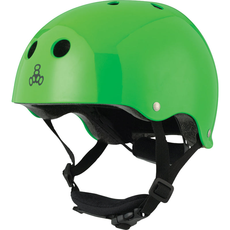 Lil 8 Kids Helmet in Neon Green Glossy