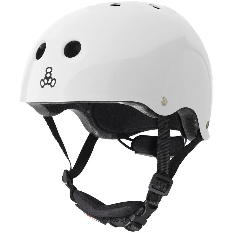 Lil 8 Kids Helmet in White Glossy