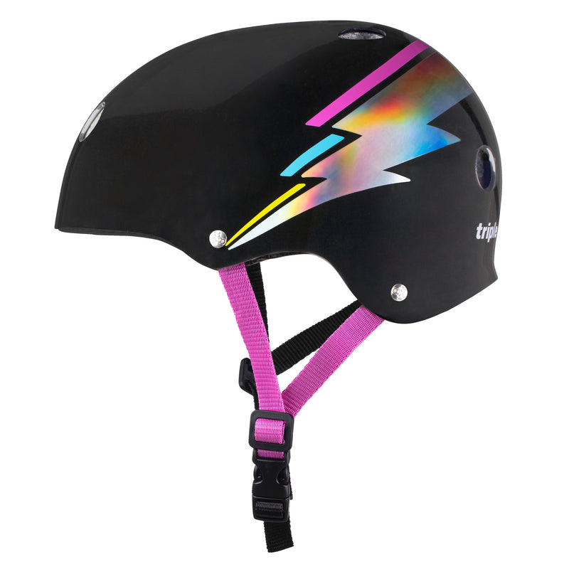 The Certified Sweatsaver Helmet - Color Collection in Black Lightning Hologram