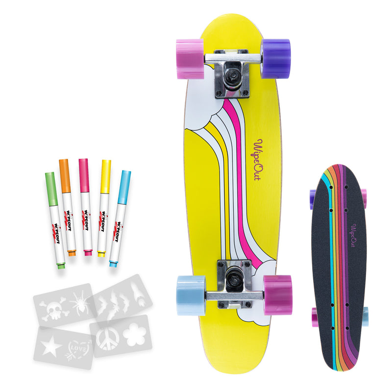 Wipeout™ Dry Erase Skateboards in Rainbow