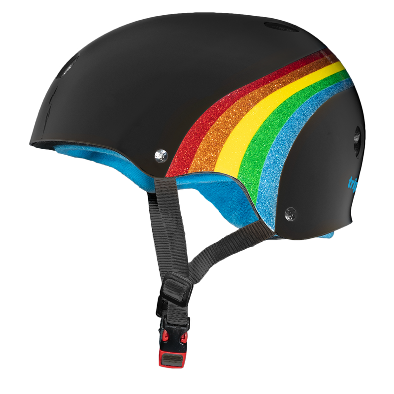 The Certified Sweatsaver Helmet - Color Collection in Black Rainbow Sparkle